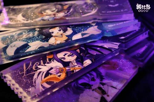 奥比男团亚克力流沙票根周边展示13