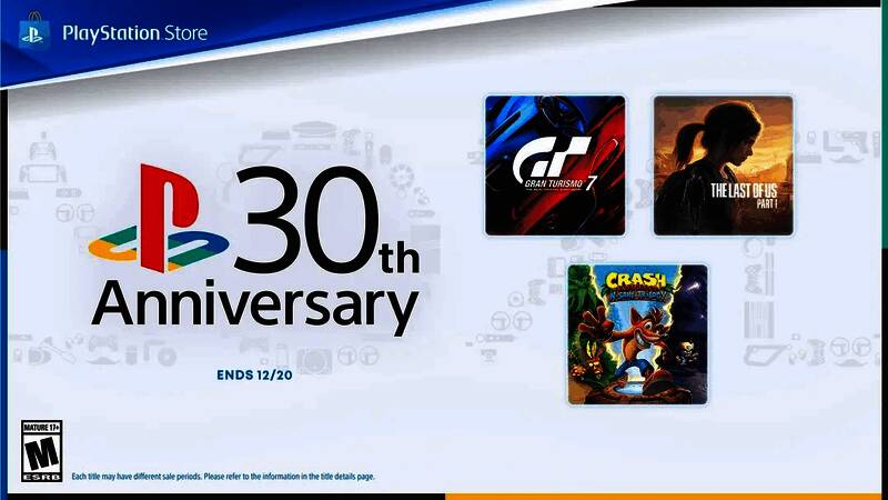 PS商店30周年纪念特卖活动宣传图
