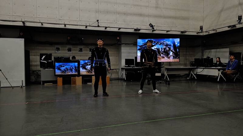 《怪物猎人：荒野》动作捕捉相关场景