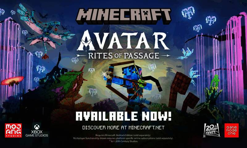 《我的世界》“阿凡达:成年礼”DLC游戏画面