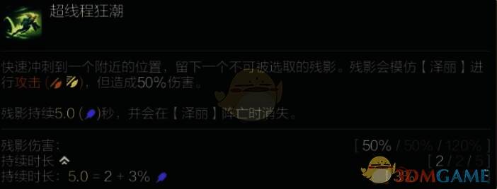 泽丽技能展示图