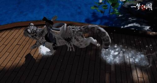 双人坐骑·天山踏雪奔跑效果图