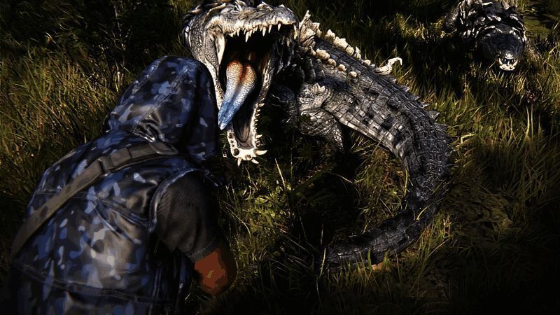 游戏中怪物与玩家对峙的场景