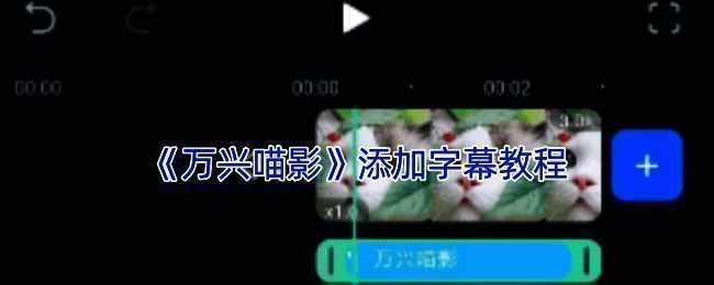 万兴喵影添加字幕界面示例图