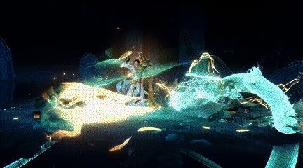 逆水寒手游青蛇法海时装展示动图