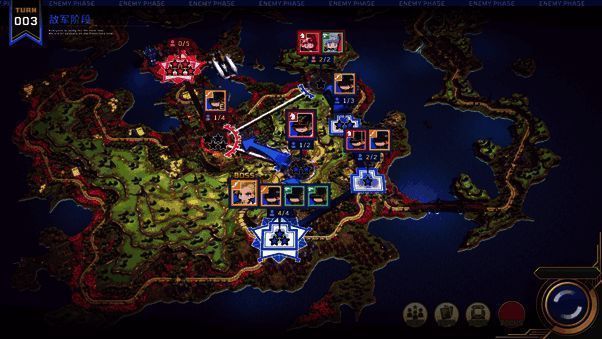 游戏中体素美术构建的大陆画面