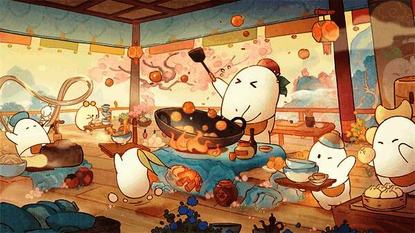 萝萝古镇的可爱景象