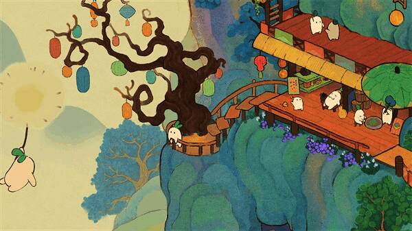 萝萝古镇曾经的热闹场景