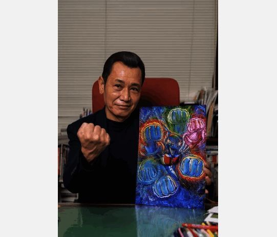 原哲夫绘制的硬核霸气海豚侠宝可梦卡牌