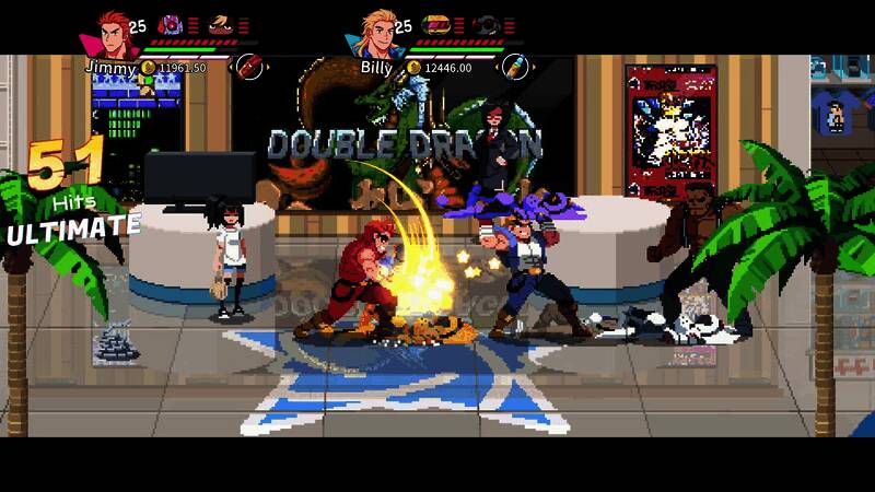 《热血少女2》“双截龙”DLC相关画面