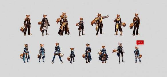 《地下城与勇士：起源》名门猫咪时装新色普通款一图流