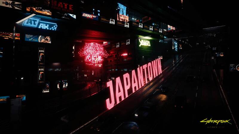 《赛博朋克2077》相关壁纸画面