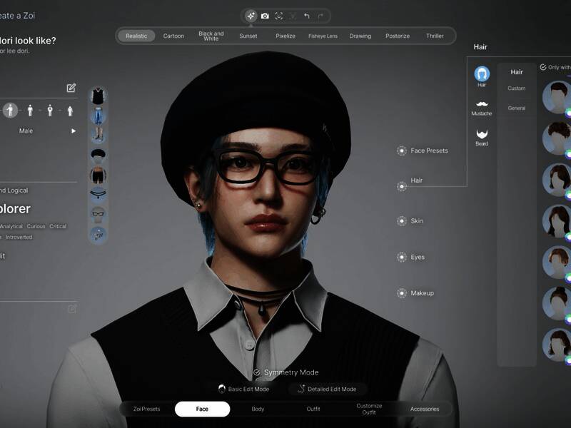 《inZOI》帅哥捏脸图片4