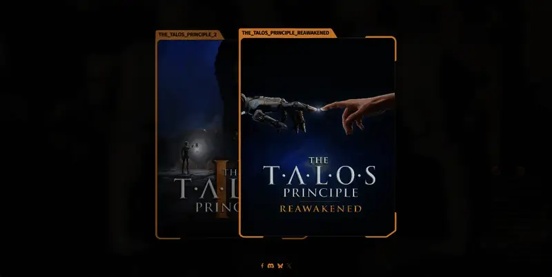 《塔罗斯的法则：再次觉醒》官方网站页面截图