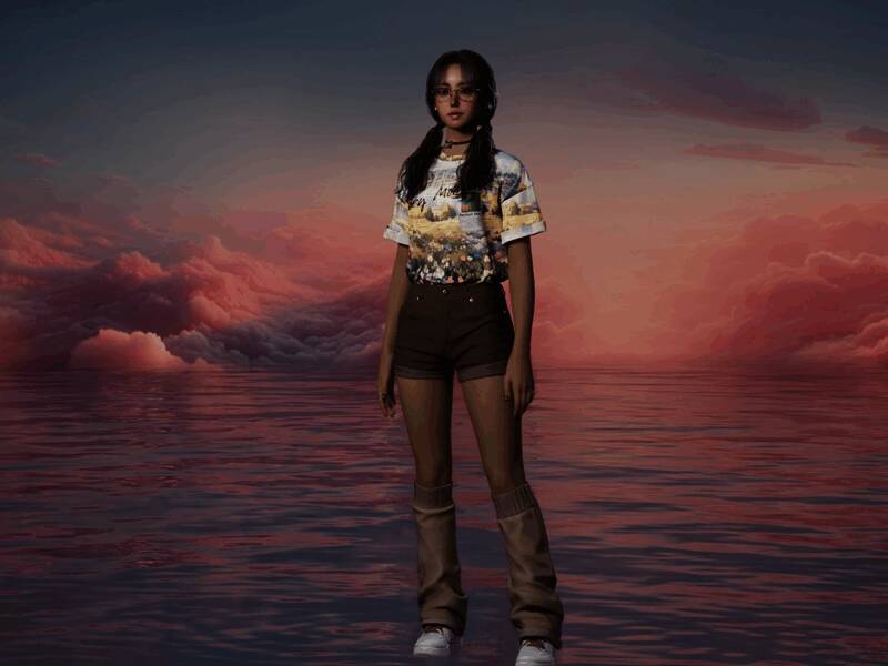 inZOI双马尾美女捏脸展示图2