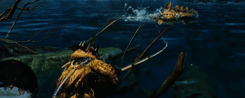 《怪物猎人：荒野》钓鱼场景图