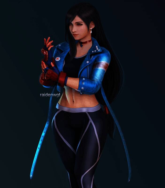 《最终幻想7》蒂法3D美图