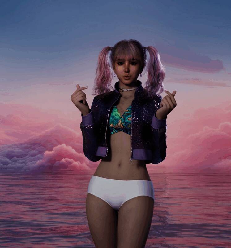 《inZOI》双马尾辣妹捏脸图片