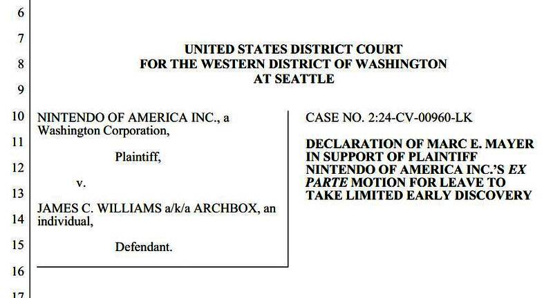 任天堂起诉Switch盗版商案件相关图片1