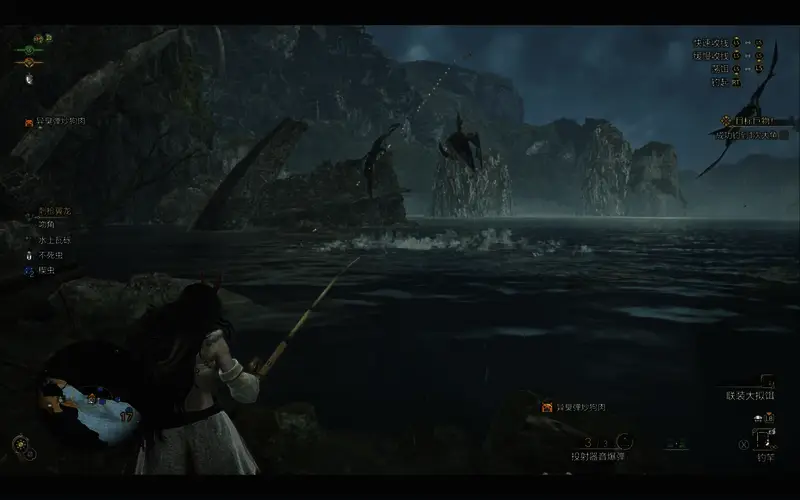 《怪物猎人：荒野》钓大鱼画面图