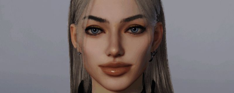 《inZOI》中捏出的安吉丽娜·朱莉脸示例图