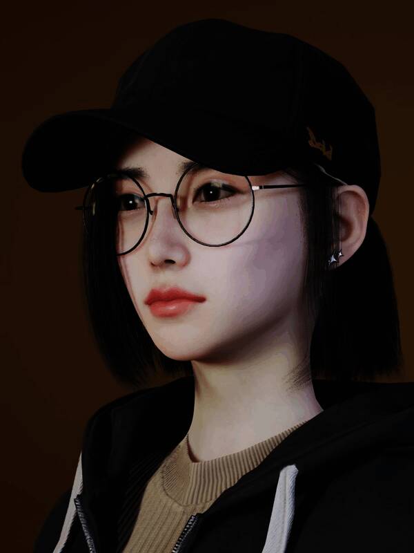 《inZOI》电竞少女捏脸参考图1