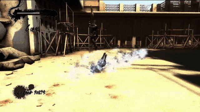 《灵拳Spirit X Strike》战斗场景，角色施展连招对抗敌人