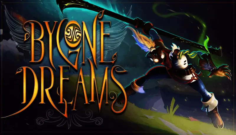 《Bygone Dreams：往昔之梦》游戏封面图，梦幻背景中漂浮神秘人物形象