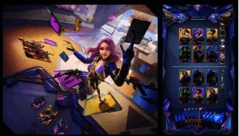 CF手游新玩法悠悠牌概念图，展示卡牌对战与角色组合设定