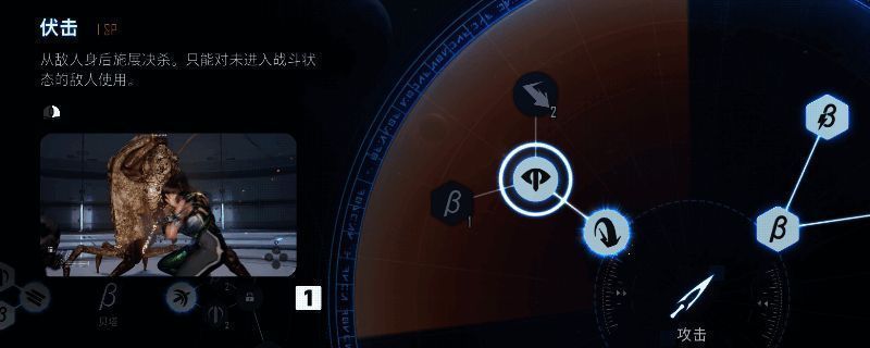 游戏设置菜单界面展示，重点标注了用户界面选项中的罗盘设置位置