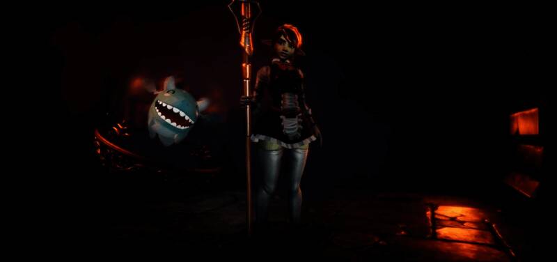 Team17制作人Louis Reeve的采访画面，背景为游戏宣传图