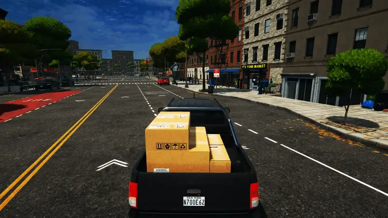 玩家角色正在货架前摆放商品,身后是整齐排列的饮料瓶