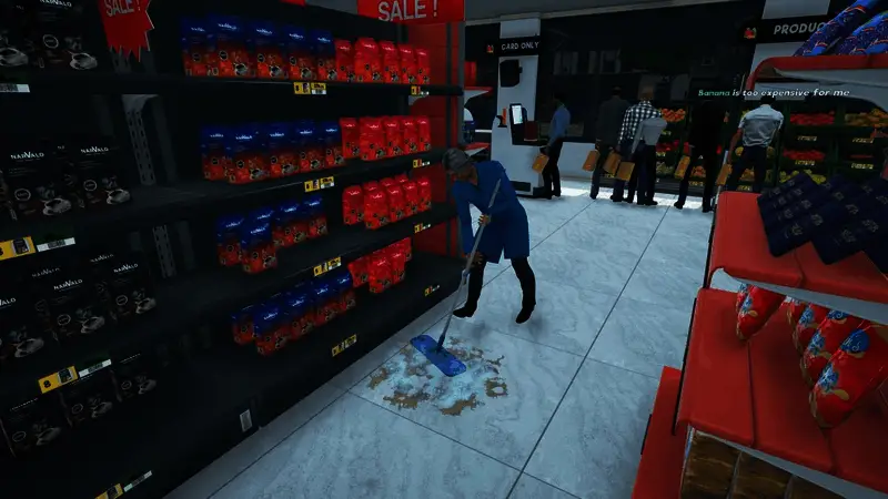 电脑界面显示库存管理系统,屏幕上列有各类商品数据