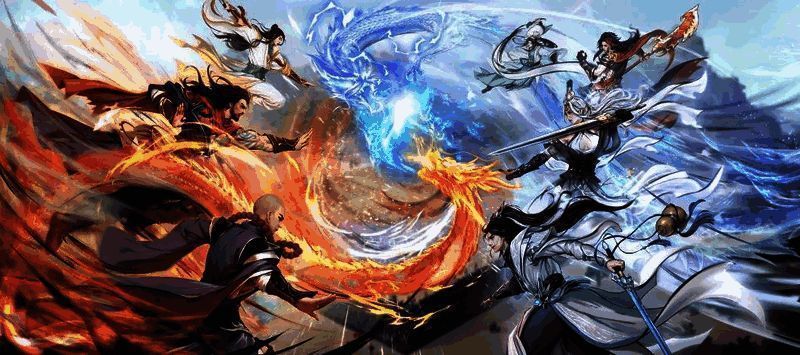 天龙江湖群雄集结,帮派激战场景