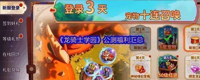 《龙骑士学园》宣传图，展示主角与巨龙并肩作战的壮观场面