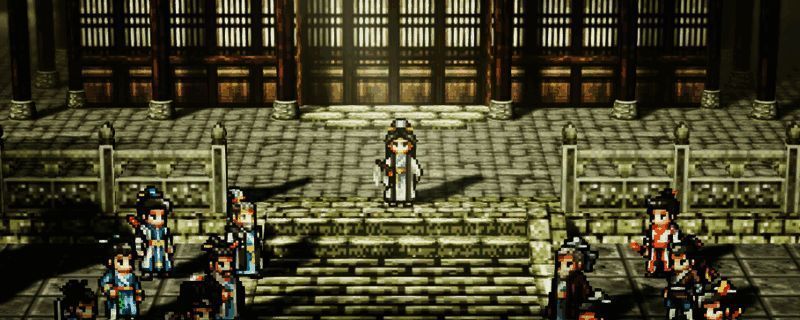 逸剑风云决游戏界面展示,主角站在山巅俯瞰江湖