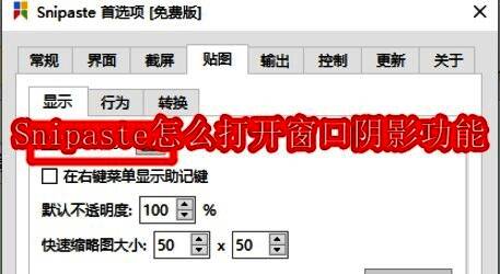Snipaste软件图标展示，右键菜单显示多个选项