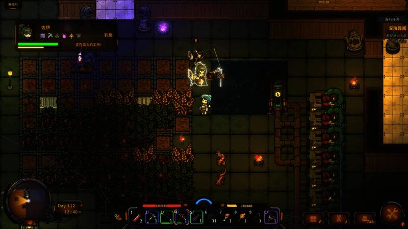 主角与多位魔物娘角色并肩作战的战斗画面，技能特效绚丽