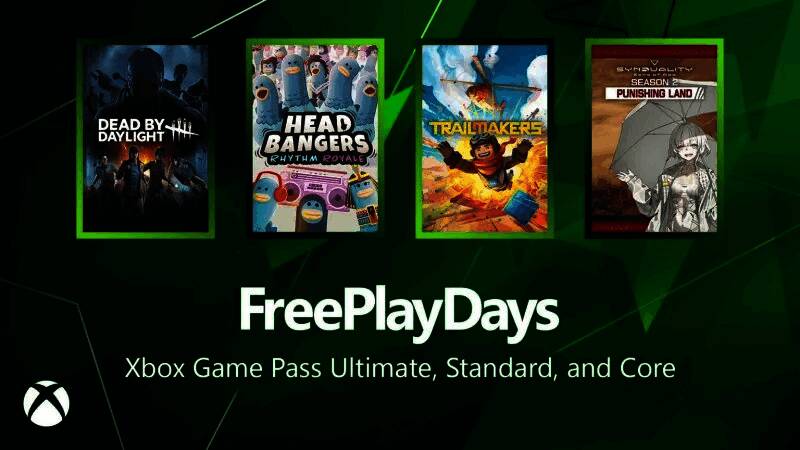 Xbox平台本周末免费游戏阵容海报设计图