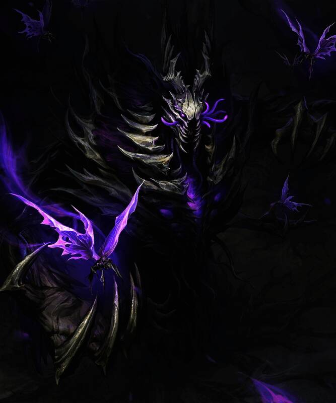 荆棘暴君挥舞藤蔓的战斗场景，周围有多个分身幻影