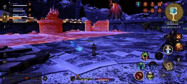 足枷冰龙从天而降,地面出现红色预警圈