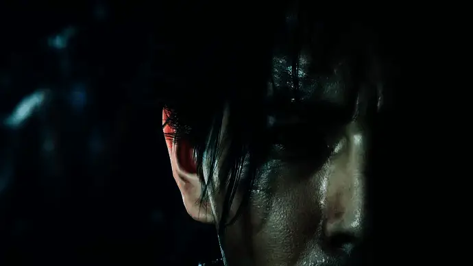 《鬼武者：剑之道》游戏场景截图，展现主角挥剑战斗的瞬间