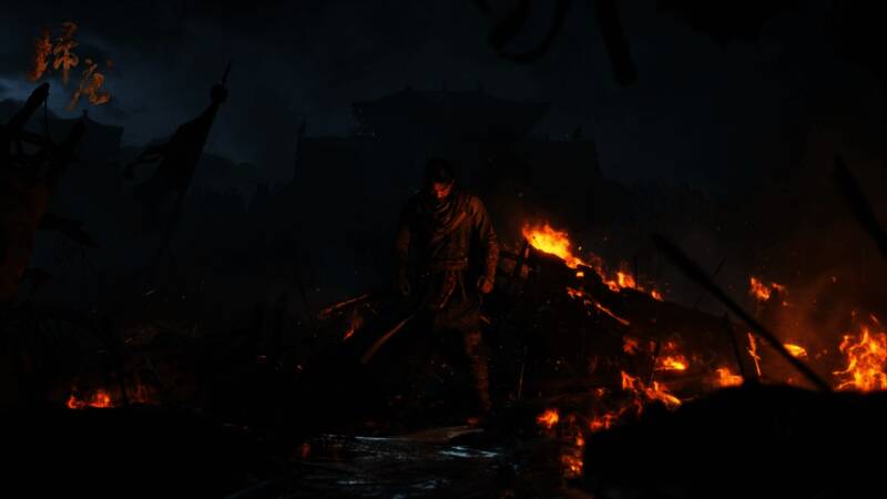 战斗场景截图，展现激烈的动作对抗与环境互动