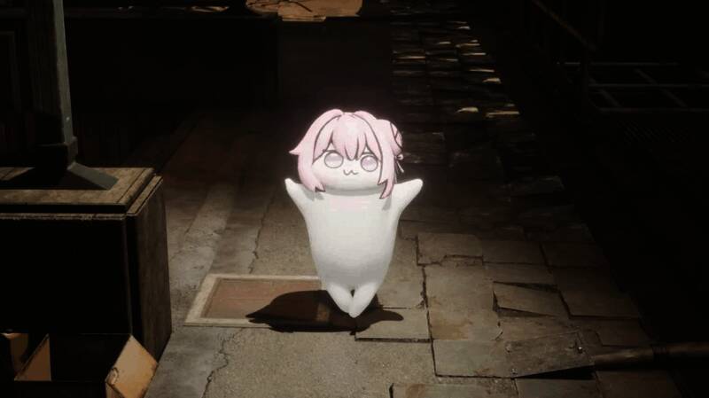 Doro在主城曦安街道上奔跑,动作灵活,表情生动