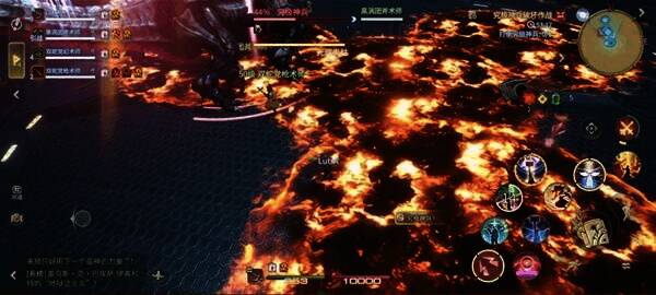 地面出现多个红色圆形预警，玩家正快速寻找安全区