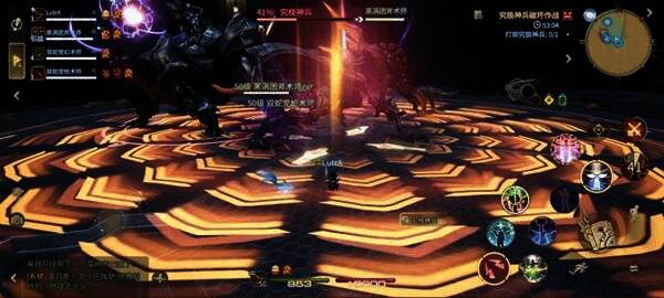 玩家被强力击退，纷纷调整位置重新集结进攻