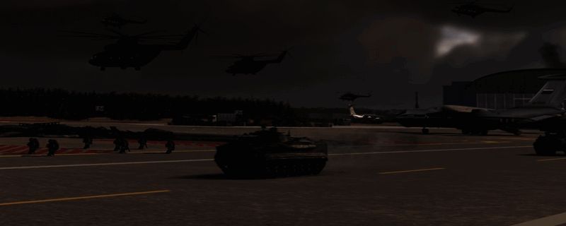 《断箭》游戏中坦克在战场上行驶并参与战斗的画面，炮火轰鸣，场面震撼