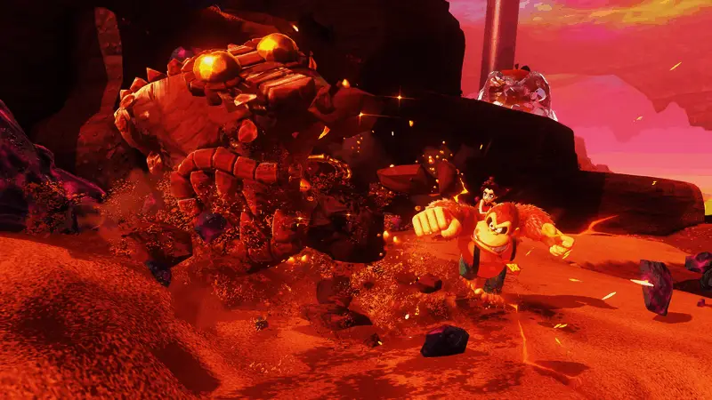 空中飞行关卡中角色驾驭飞行器穿越云层的视角画面