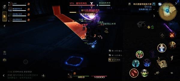 场地被轰炸,造成全屏AOE伤害