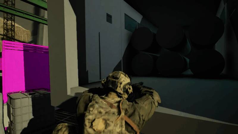 狙击手潜伏于高楼之上,瞄准远处目标